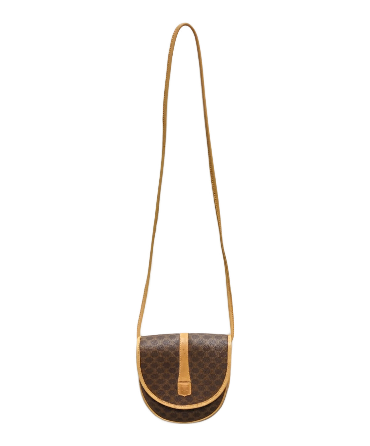 中古・古着通販】CELINE (セリーヌ) マカダム柄フラップミニショルダー