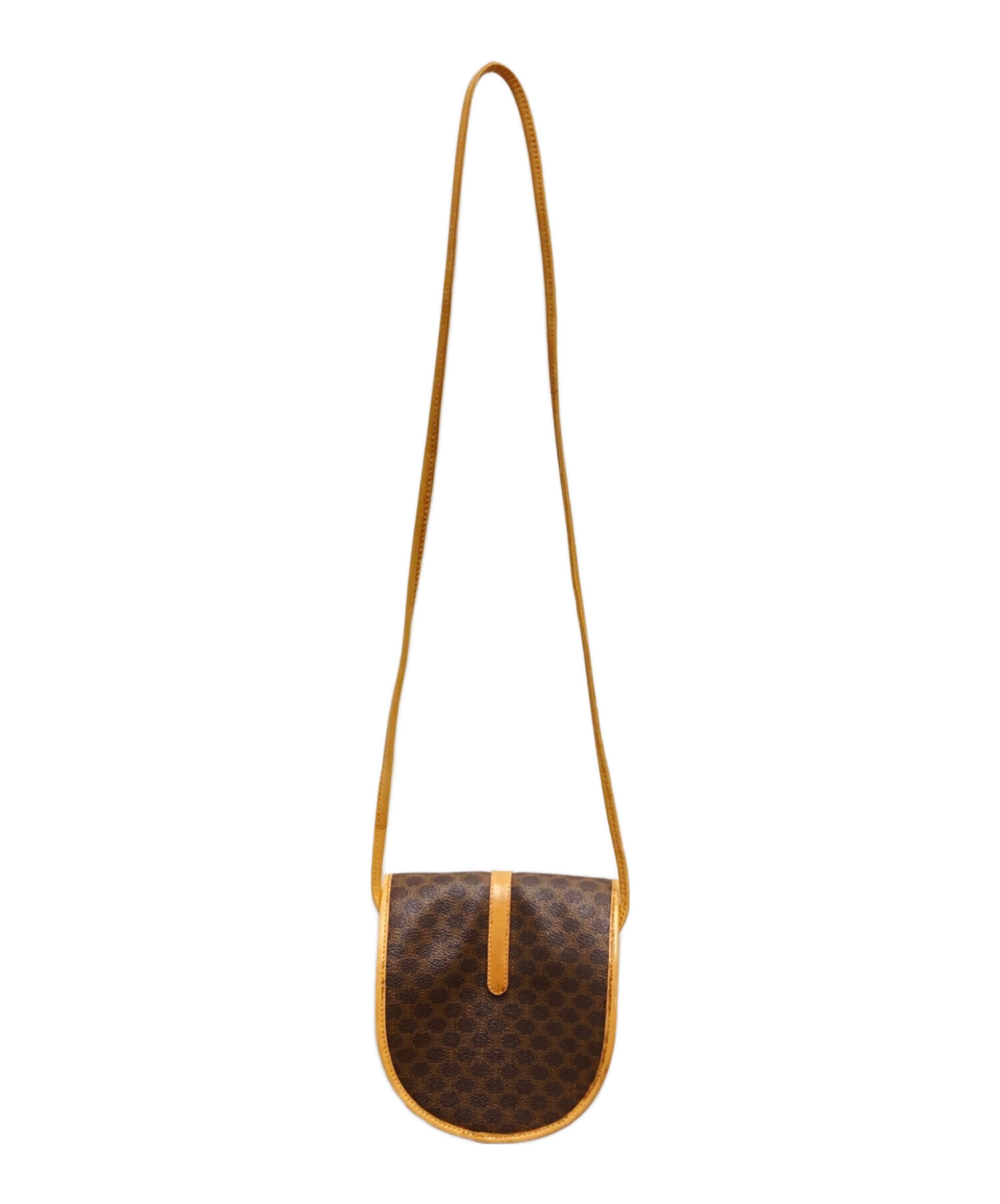 中古・古着通販】CELINE (セリーヌ) マカダム柄フラップミニショルダー 