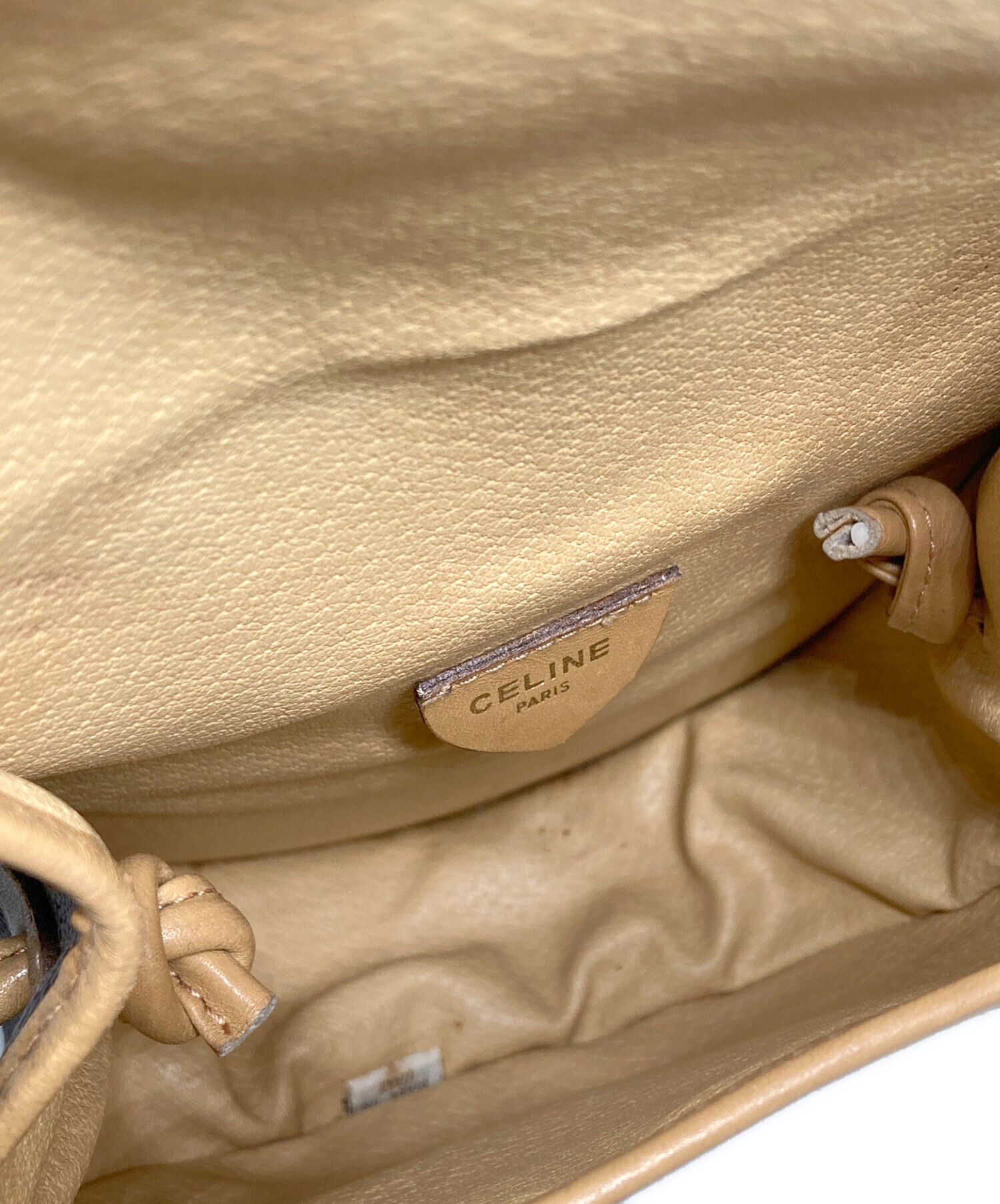 中古・古着通販】CELINE (セリーヌ) マカダム柄フラップミニショルダー 