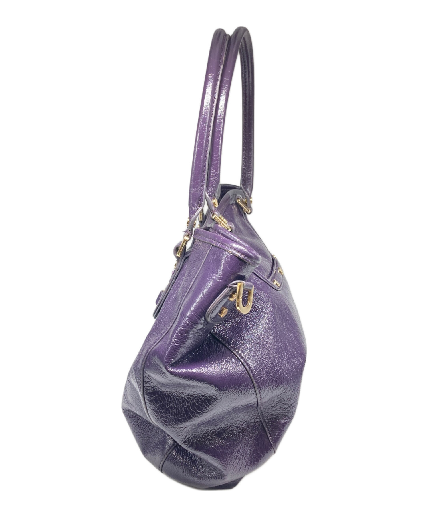 パープル　Tory Burch トートバッグ 中型 キャンバス 中古・古着通販】TORY BURCH (トリーバーチ) 2WAYトートバッグ