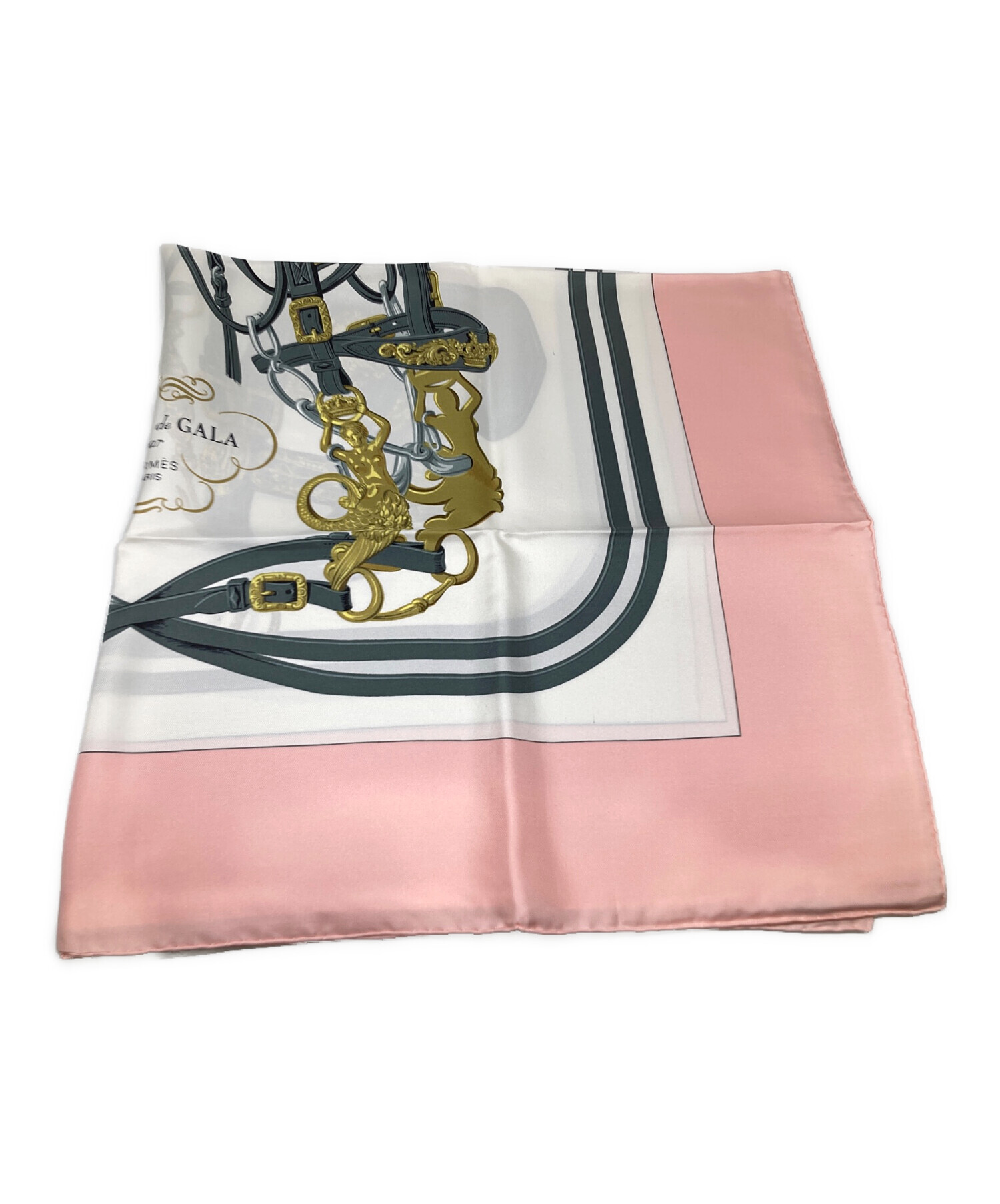 中古・古着通販】HERMES (エルメス) カレ90 ライトピンク｜ブランド