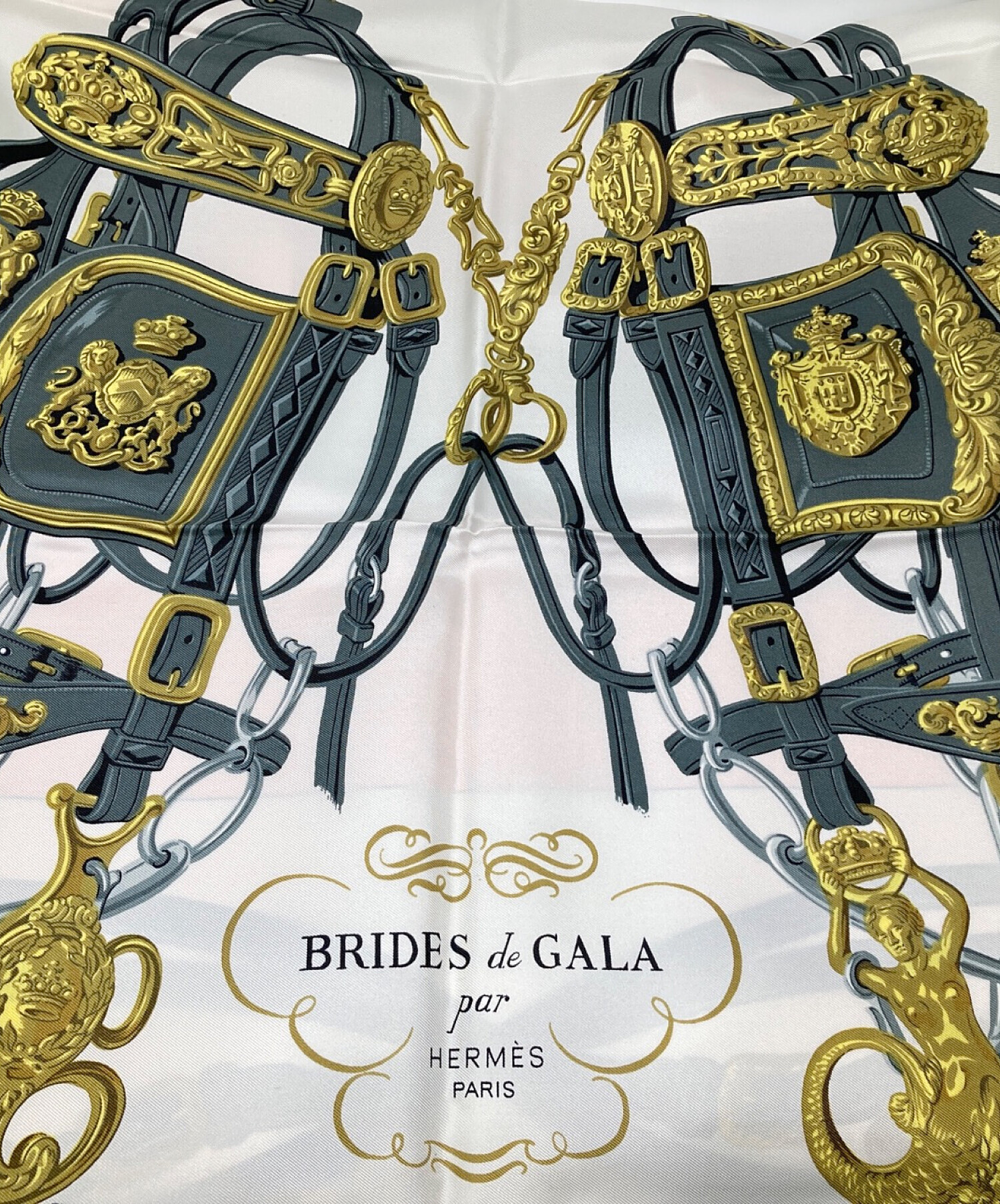 中古・古着通販】HERMES (エルメス) カレ90 ライトピンク｜ブランド