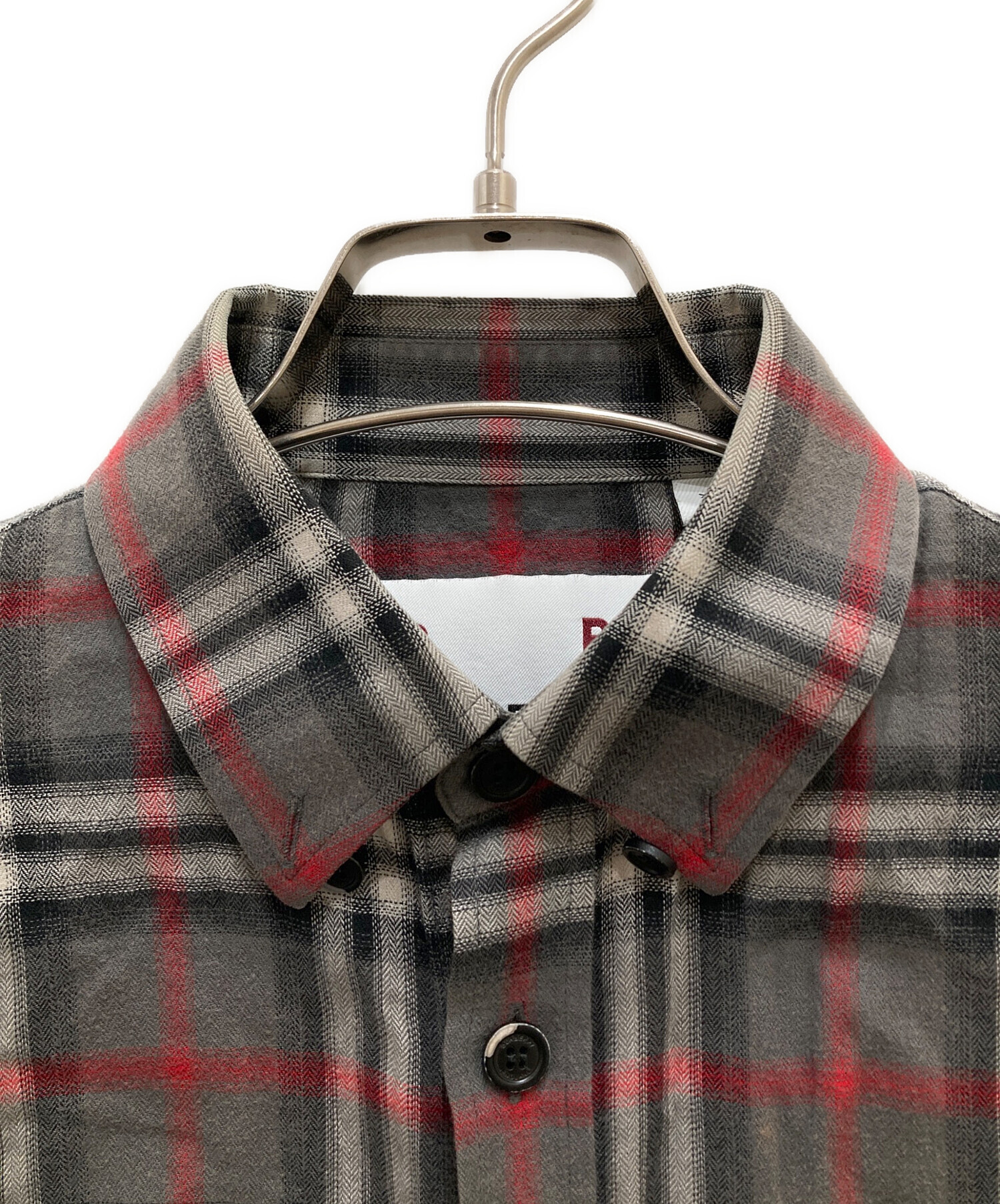 中古・古着通販】BURBERRY (バーバリー) ボタンダウンシャツ グレー 