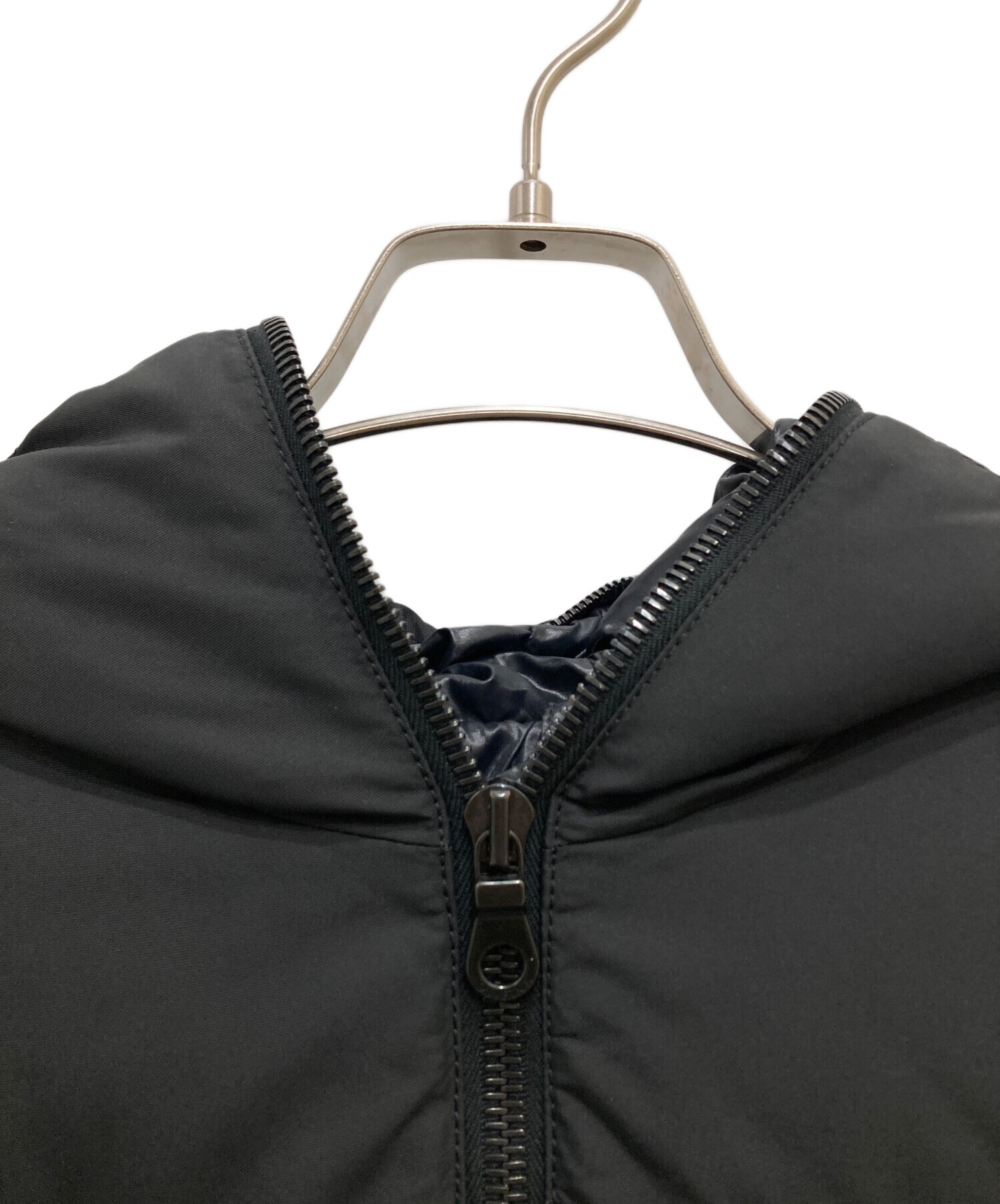 DUVETICA(デュベティカ)黒のフード付きダウンジャケット　46 中古・古着通販】DUVETICA (デュベティカ) ダウンジャケット ブラック