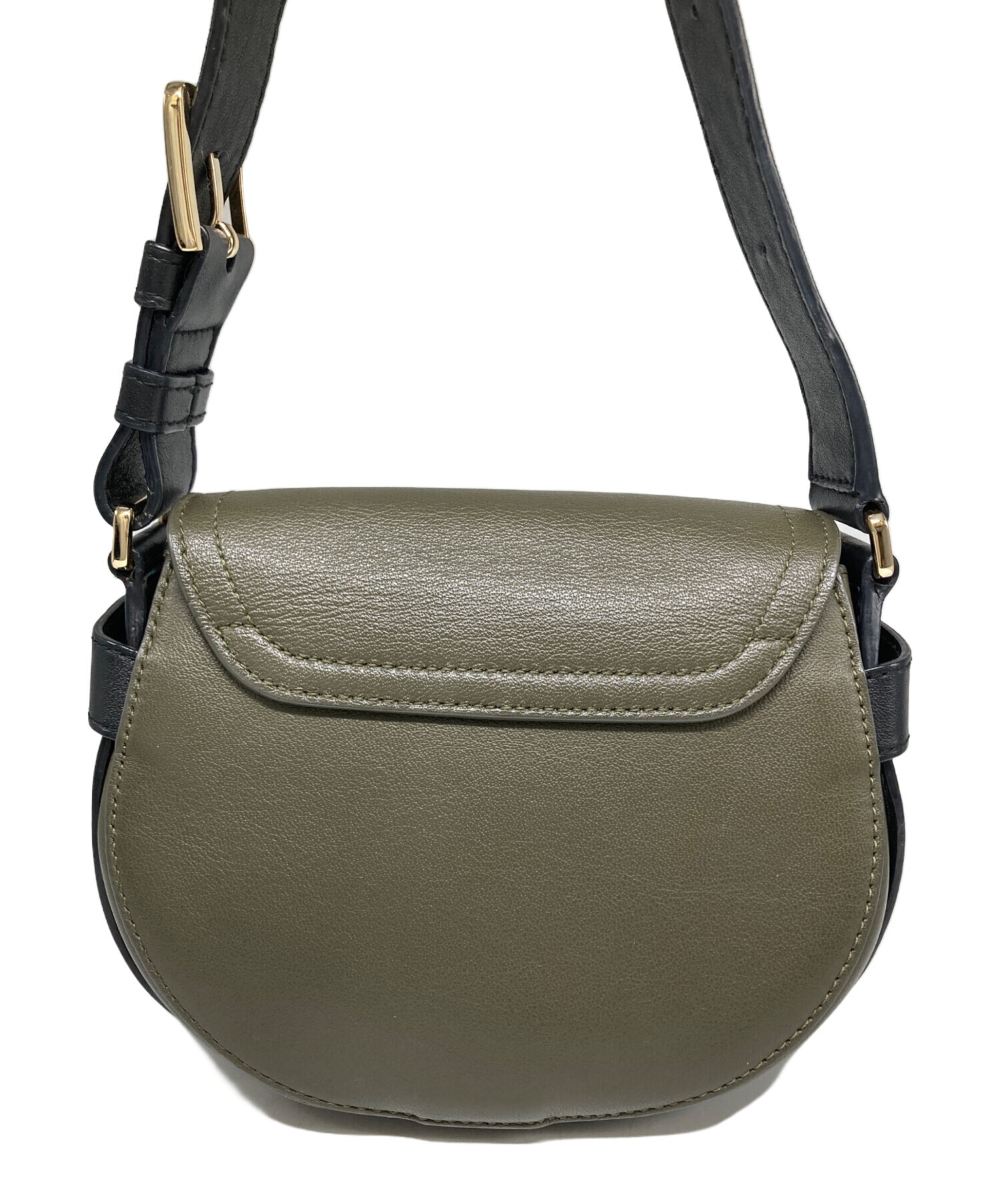 中古・古着通販】FURLA (フルラ) 2WAYレザーショルダーバッグ カーキ