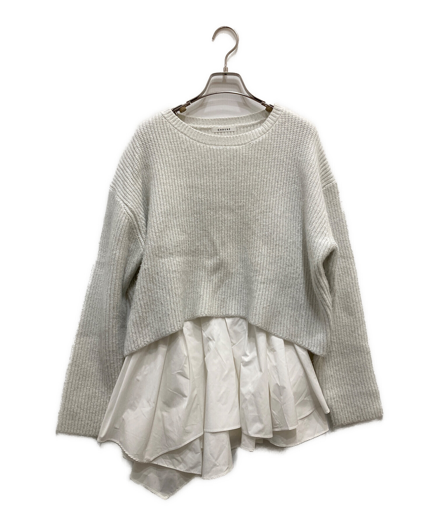 中古・古着通販】CADUNE (カデュネ) フレアSETニット サイズ:38