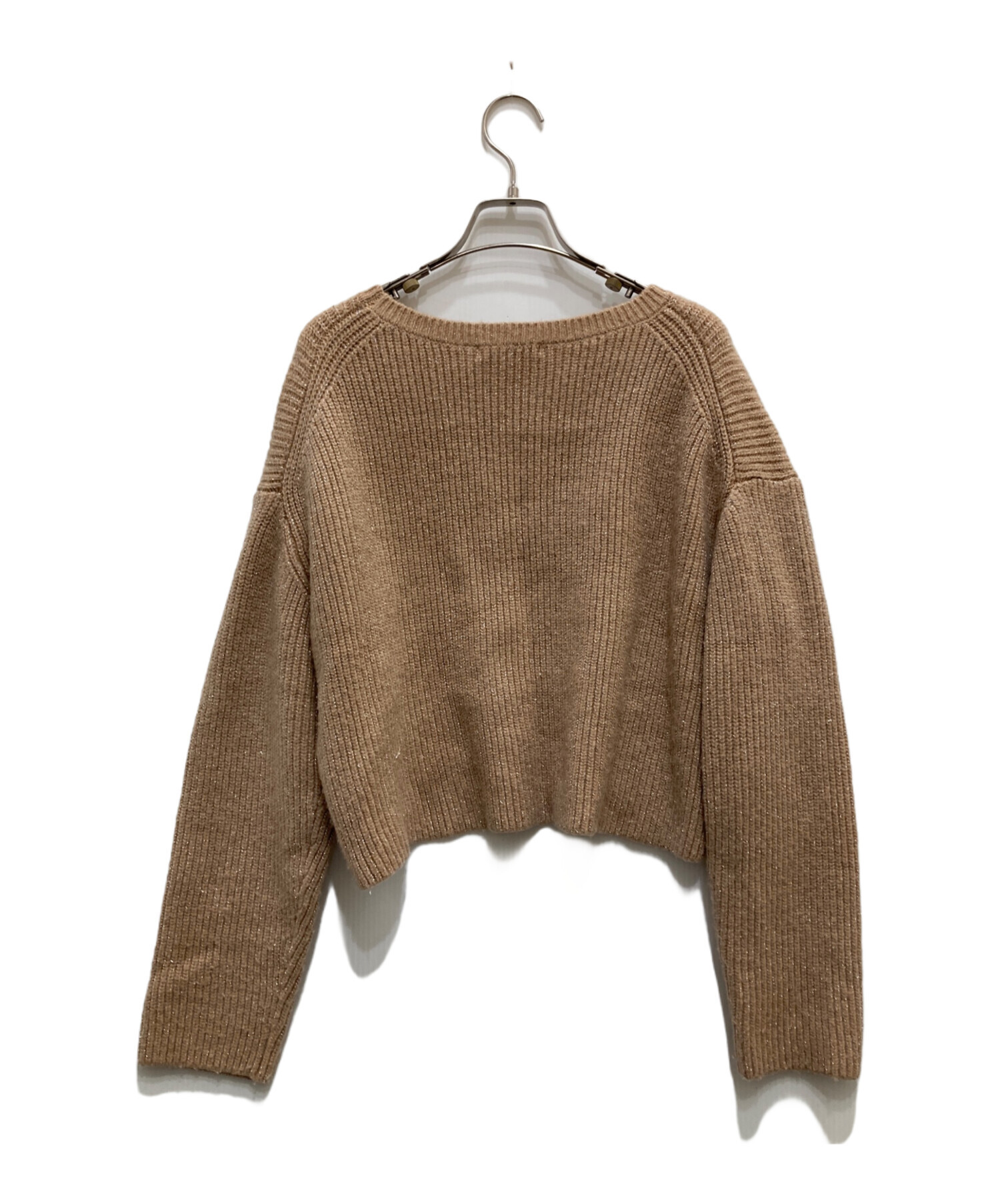 中古・古着通販】CADUNE (カデュネ) フレアSETニット ブラウン サイズ