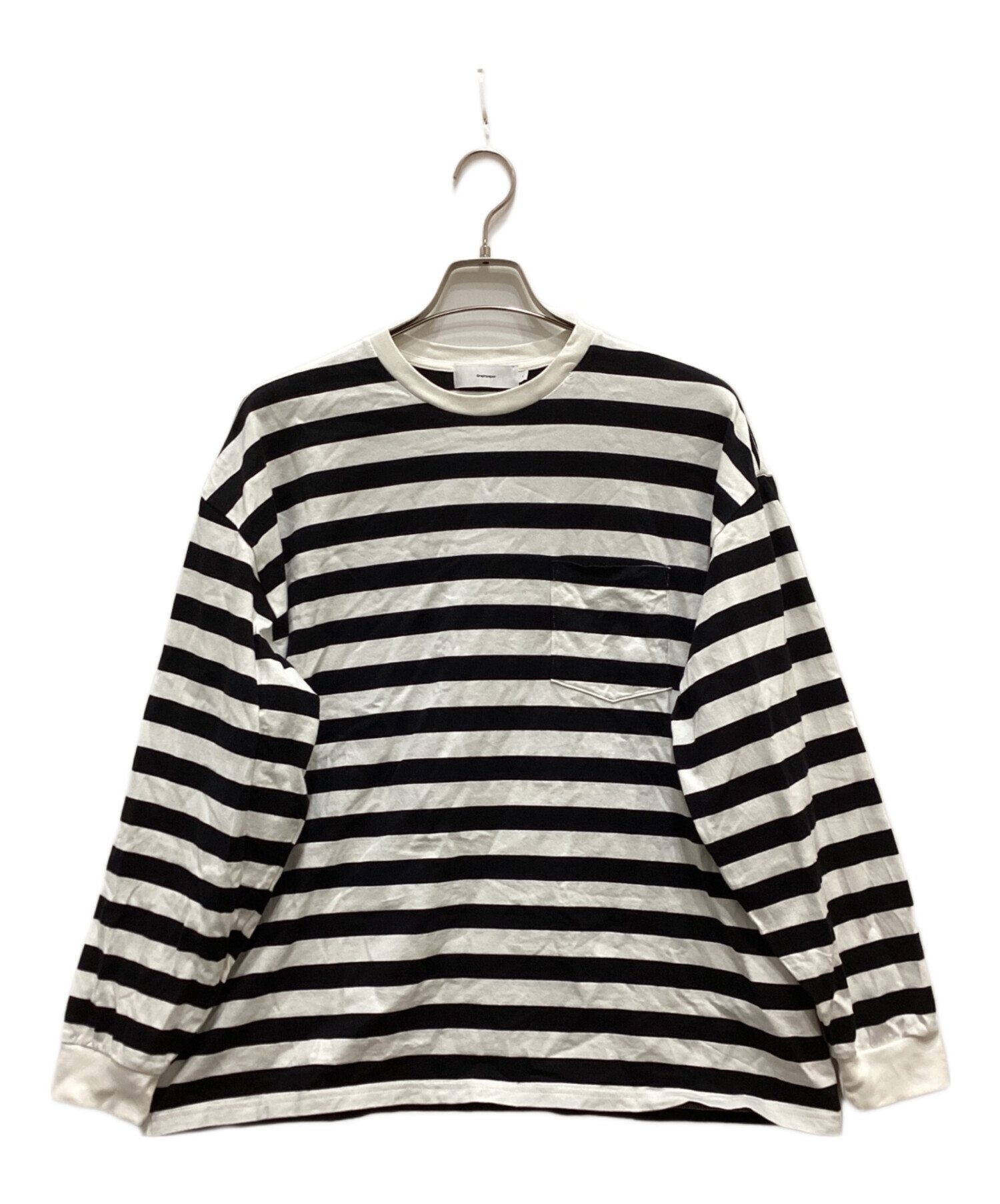 中古・古着通販】Graphpaper (グラフペーパー) Border L/S Pocket Tee 
