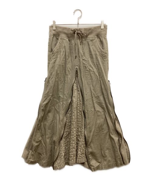 goaミリタリー迷彩ジップロングスカート goaミリタリー迷彩ジップロングスカート