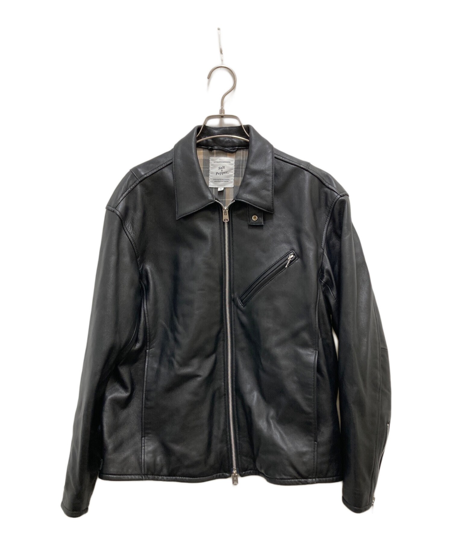 Salt&Pepper レザージャケット 羊革 1st大戦モデル風 ブラック M