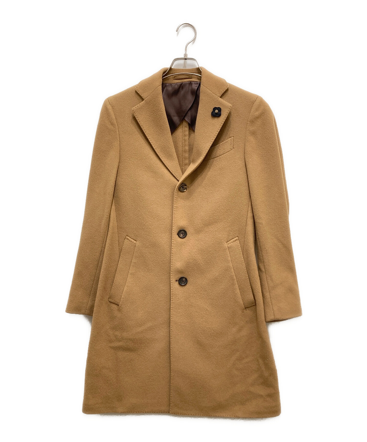 未使用品✨LARDINI　キャメルヘヤー100％　チェスターコート　サイズ44 中古・古着通販】LARDINI (ラルディーニ) ウールメルトン