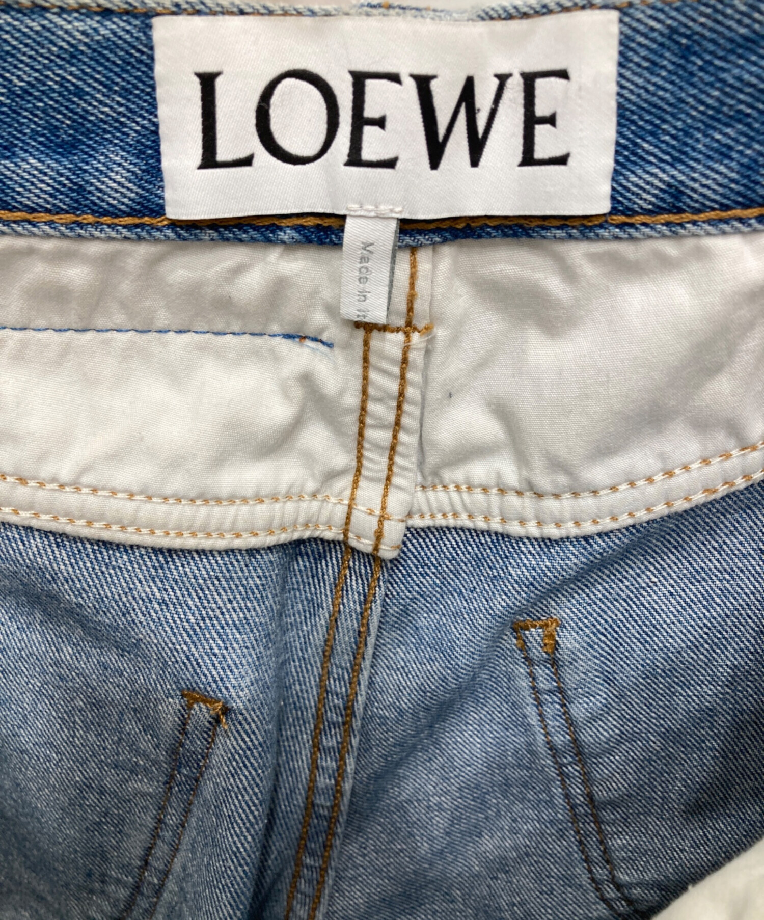 中古・古着通販】LOEWE (ロエベ) FLOWER EMBROIDERY JEANS サイズ:34