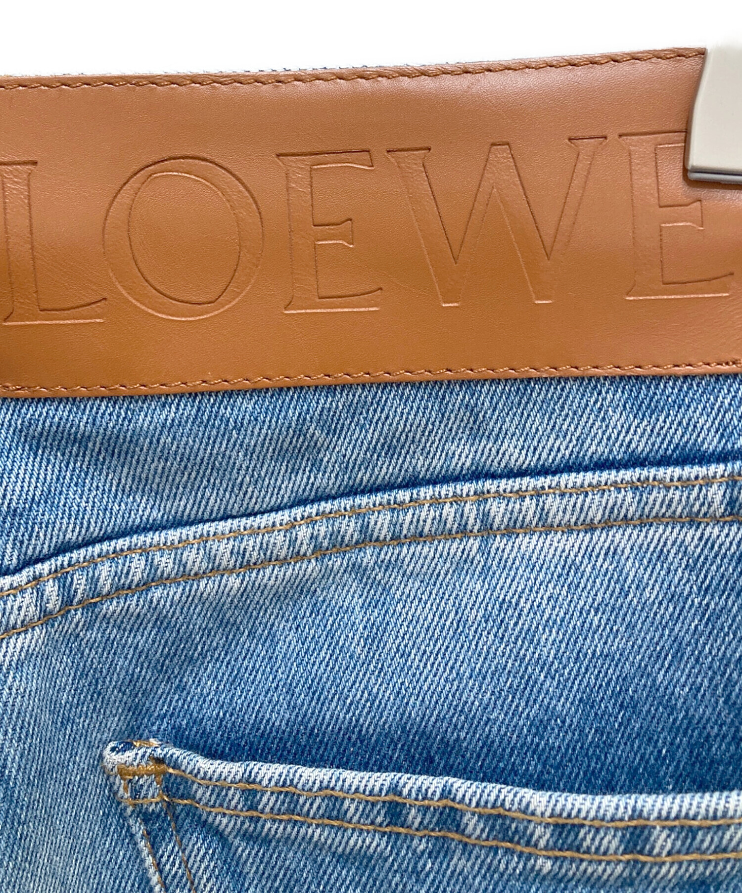 中古・古着通販】LOEWE (ロエベ) FLOWER EMBROIDERY JEANS サイズ:34