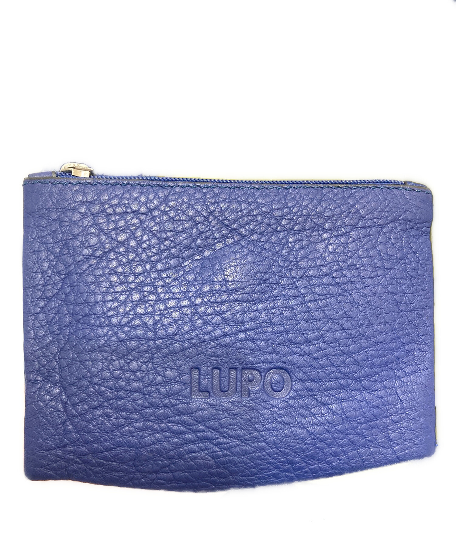 中古・古着通販】LUPO (ルポ) レザーハンドバッグ ブルー｜ブランド 