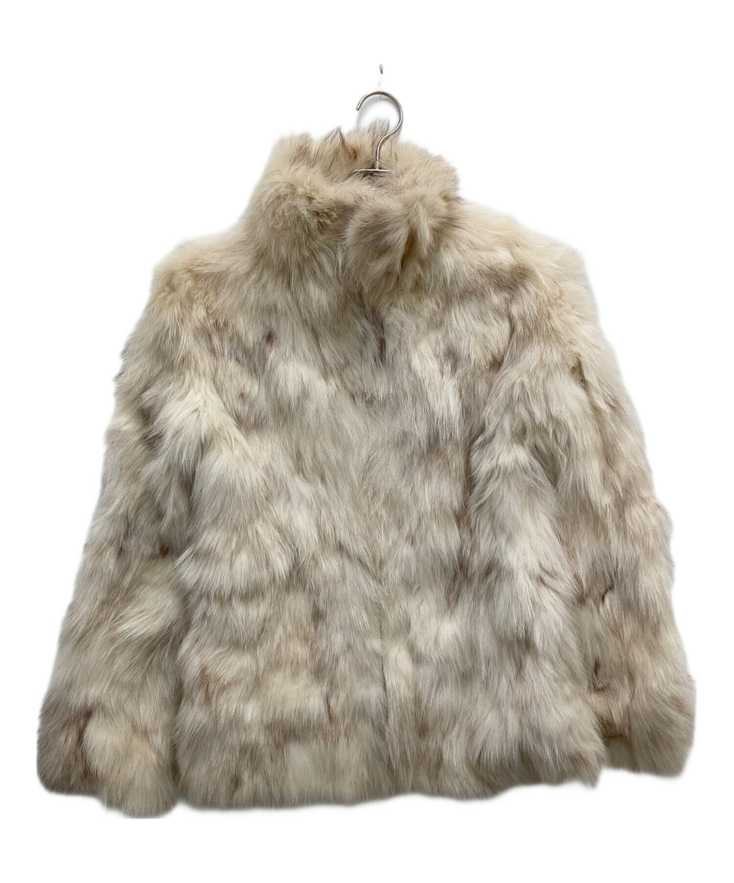 ピーチジョン ブルーフォックスファー ジップアップ コート 毛皮 羊革 M〜L ピーチジョン ブルーフォックスファー ジップアップ コート 毛皮 羊革