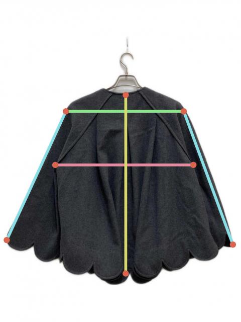 中古・古着通販】cygne (シーニュ) スカラップケープ グレー｜ブランド