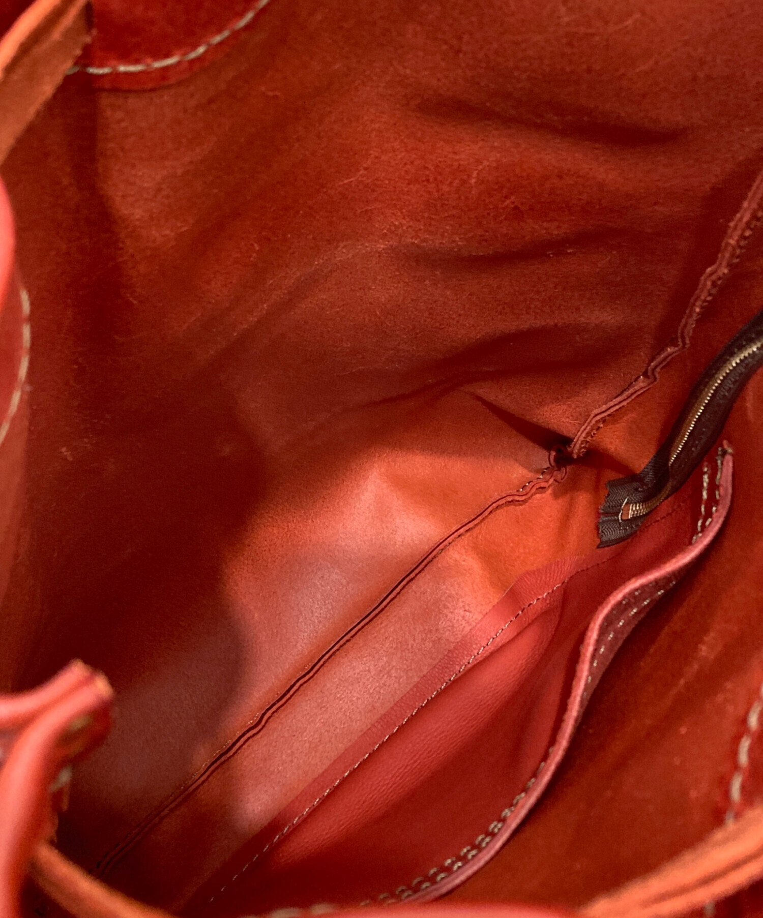 中古・古着通販】analogico (アナロジコ) レザーナップサック ブラウン