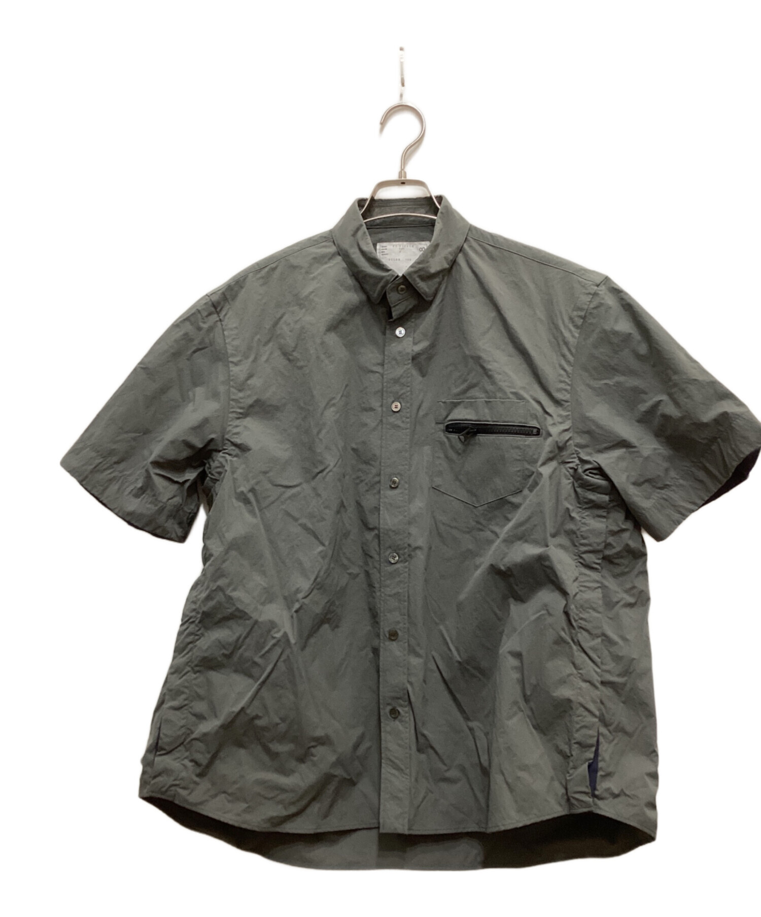 中古・古着通販】sacai (サカイ) Taslan Nylon Shirt グレー
