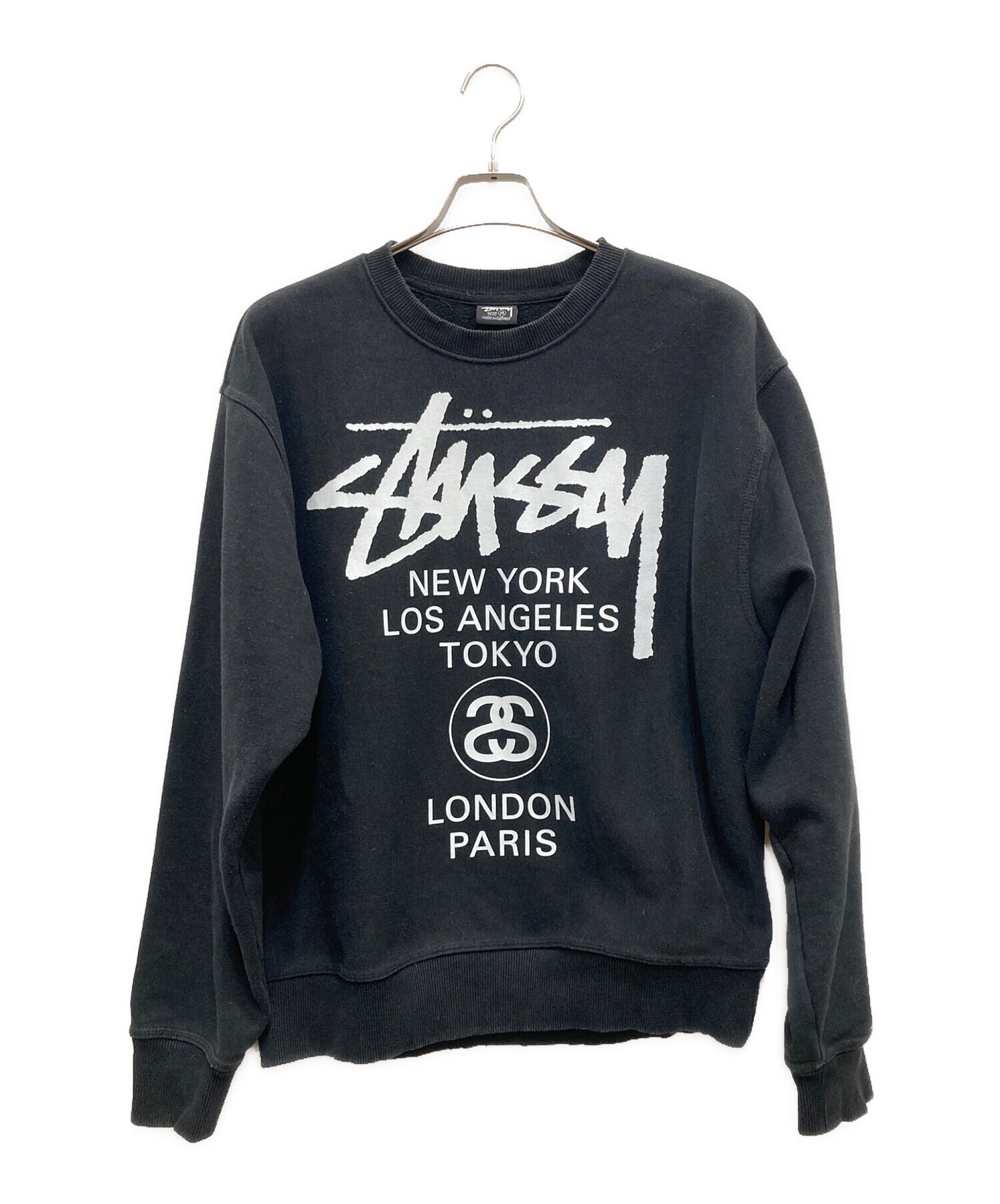 中古・古着通販】stussy (ステューシー) WORLD TOUR CREW ロゴ 