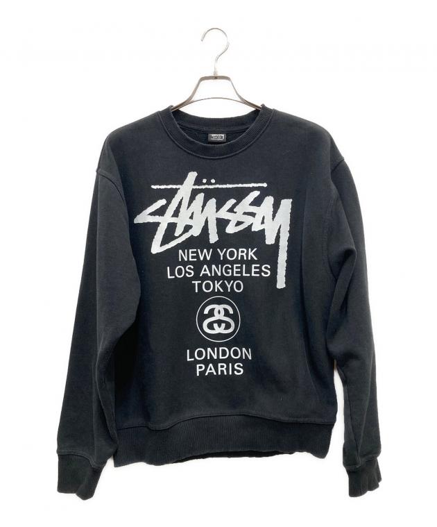 中古・古着通販】stussy (ステューシー) WORLD TOUR CREW ロゴ 