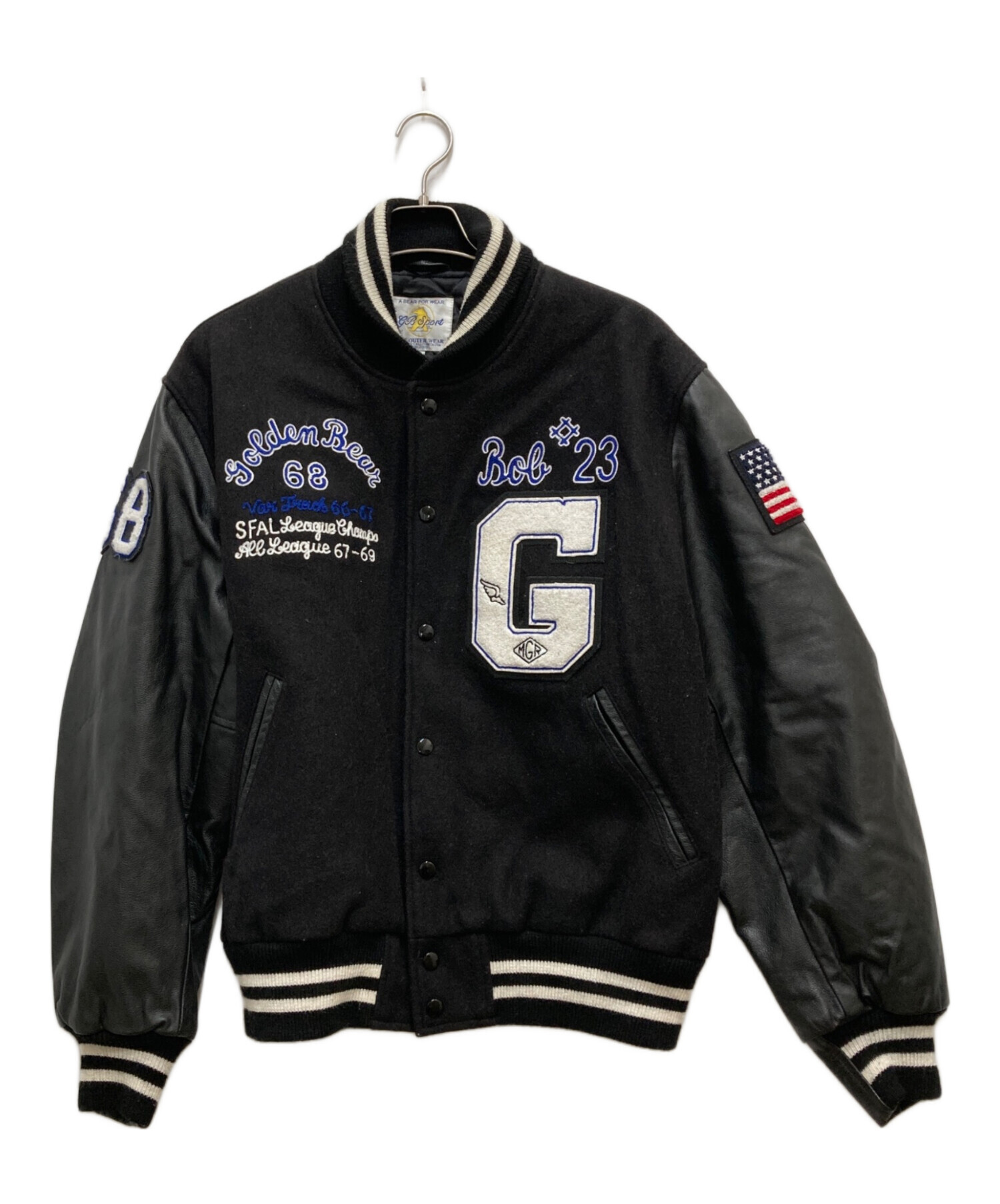 中古・古着通販】Golden Bear (ゴールデンベア) スタジャン ブラック