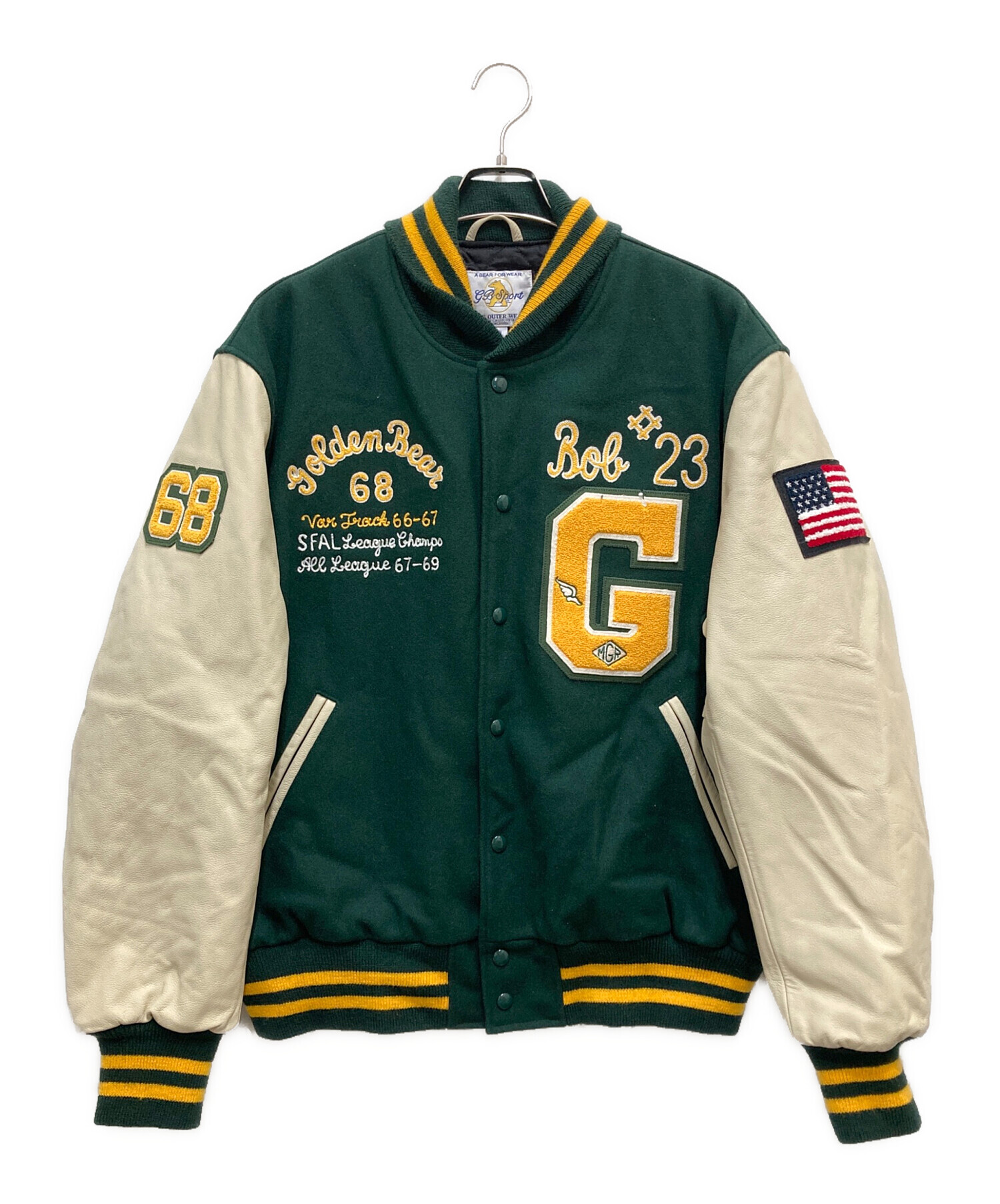 Golden Bear スタジャン (グリーン) 中古・古着通販】Golden Bear (ゴールデンベア) スタジャン グリーン