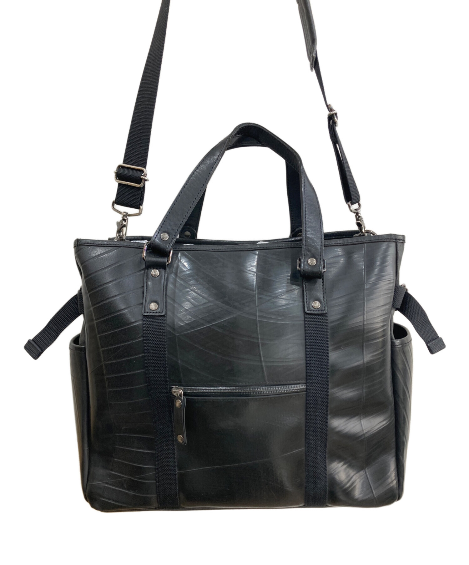 ■美品　SEAL X-bag トート　シール　黒　ブラック　　検)森野帆布　止水 □美品 SEAL X-bag トート シール 黒 ブラック 検)森野帆布 止水 □