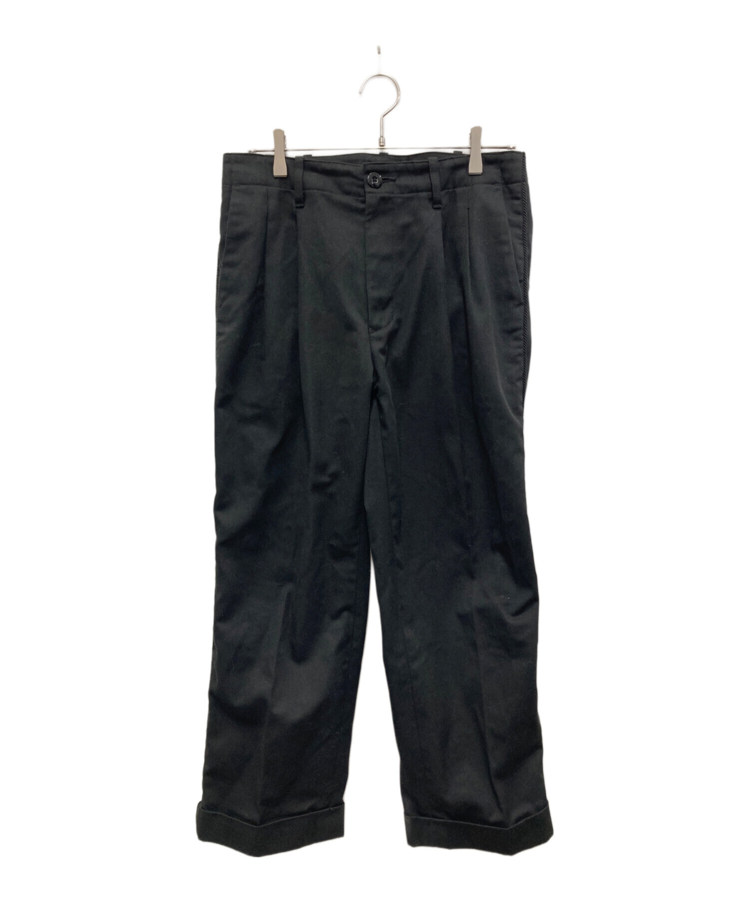 中古・古着通販】SEQUEL (シークエル) TYPE-C2タックパンツ ブラック 