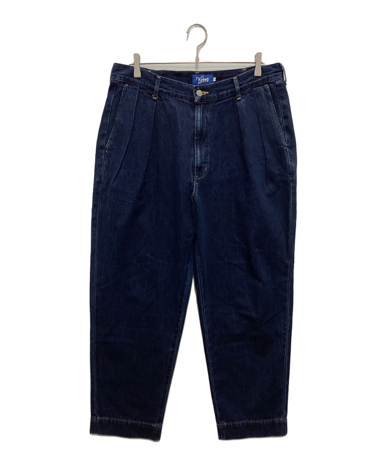 中古・古着通販】KEBOZ (ケボズ) 2タックデニムパンツ インディゴ 