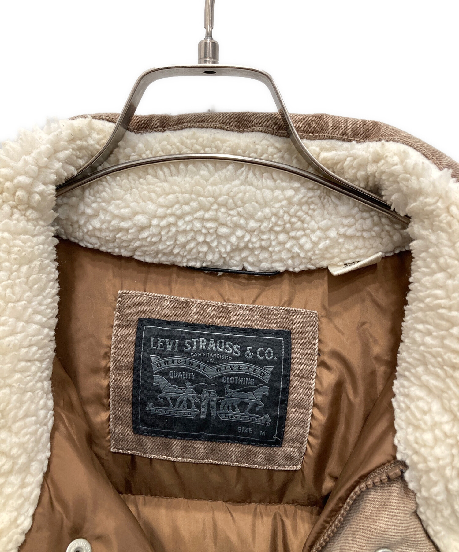 LEVI'S　リーバイス　ダウンジャケット　サイズL　フルジップ　90s　古着 中古・古着通販】LEVI'S (リーバイス) ダウンジャケット ブラウン