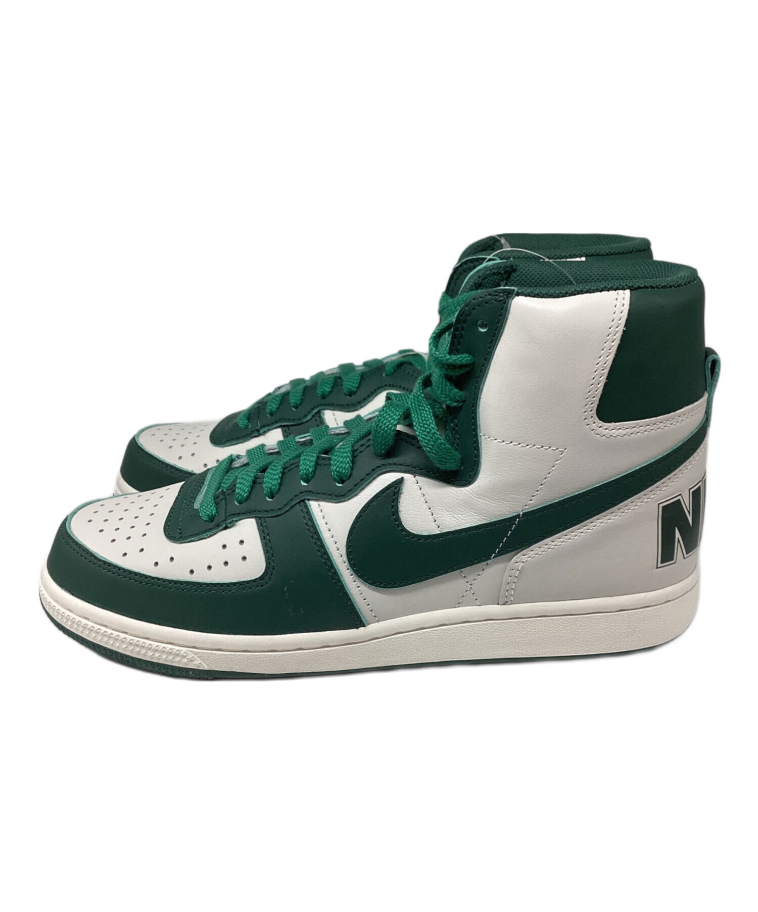 中古・古着通販】NIKE (ナイキ) TERMINATOR HIGH ホワイト×グリーン 