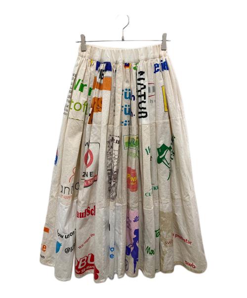 【最終値下げ】フリーダ Vintageヨーロピアンエコバッグリメイクスカート フリーダ Vintageヨーロピアンエコバッグリメイク ロングスカート