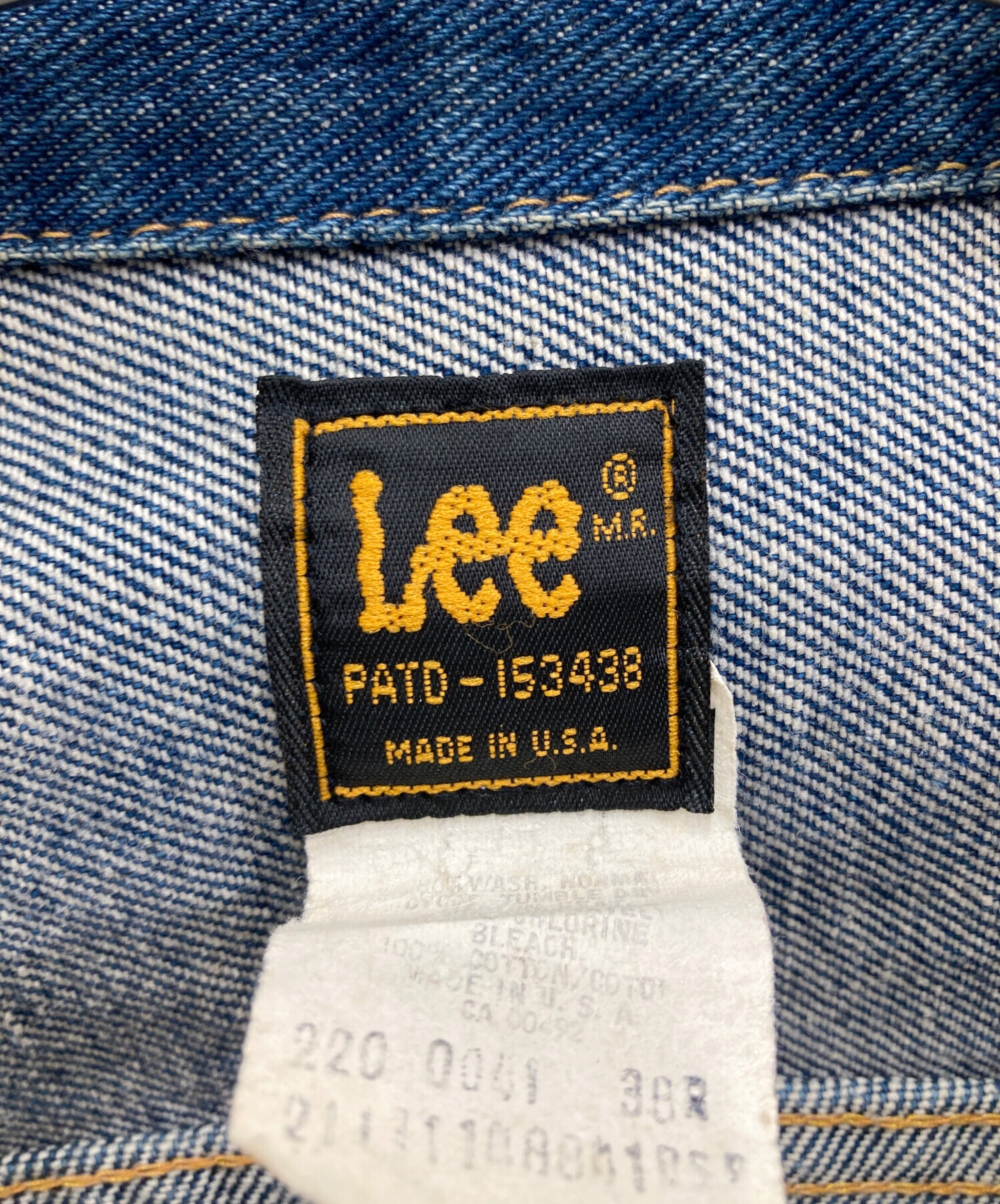 中古・古着通販】LEE (リー) 80's 220ヴィンテージデニムジャケット