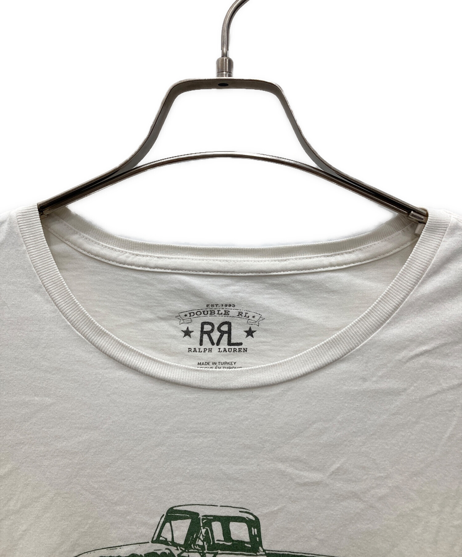 中古・古着通販】RRL (ダブルアールエル) プリントTシャツ ホワイト 
