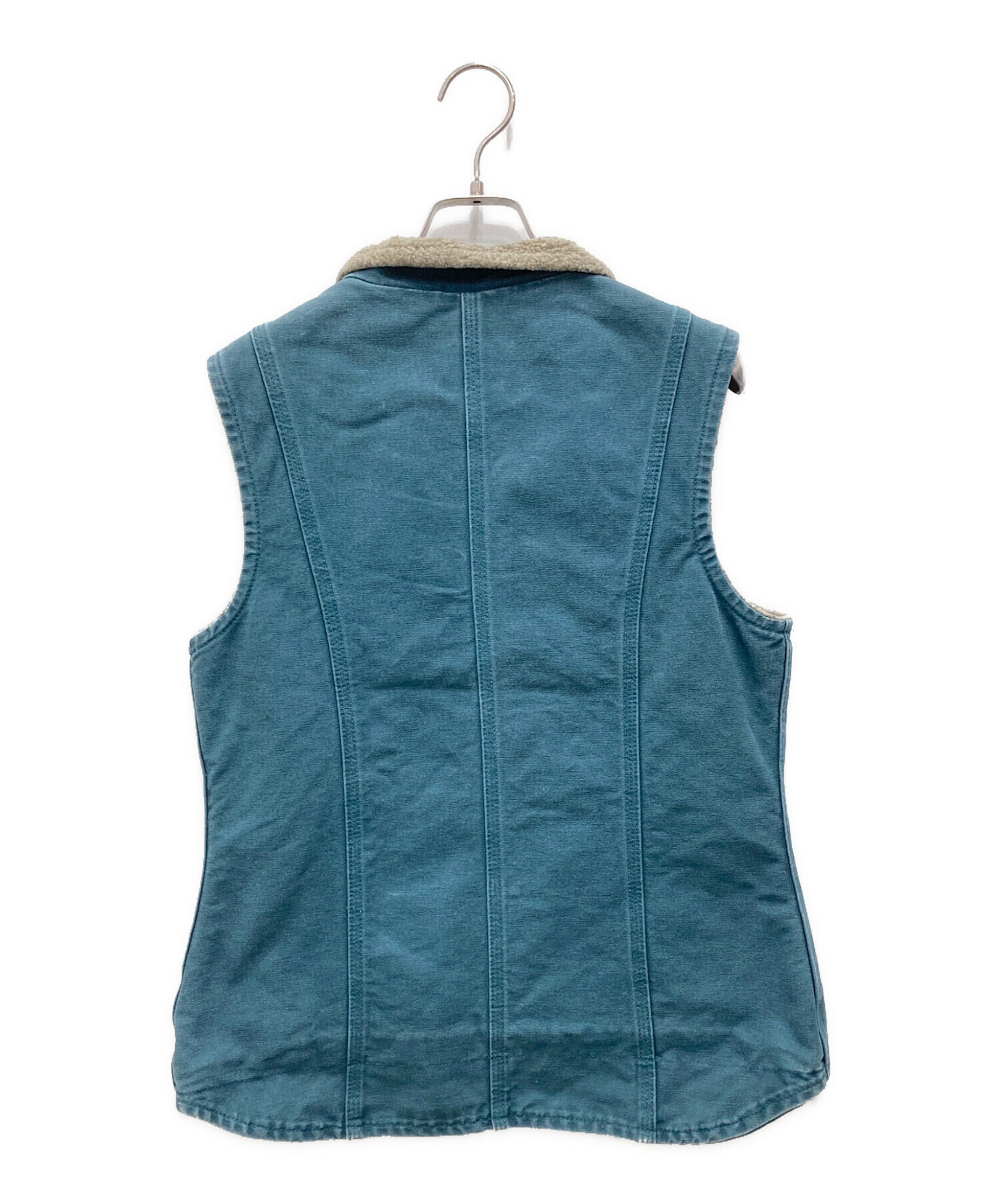 中古・古着通販】CarHartt (カーハート) ダック地ベスト ブルー サイズ