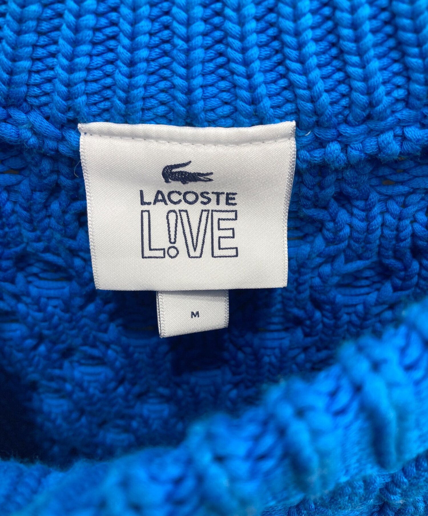 中古・古着通販】LACOSTE LIVE (ラコステライブ) ケーブルニット