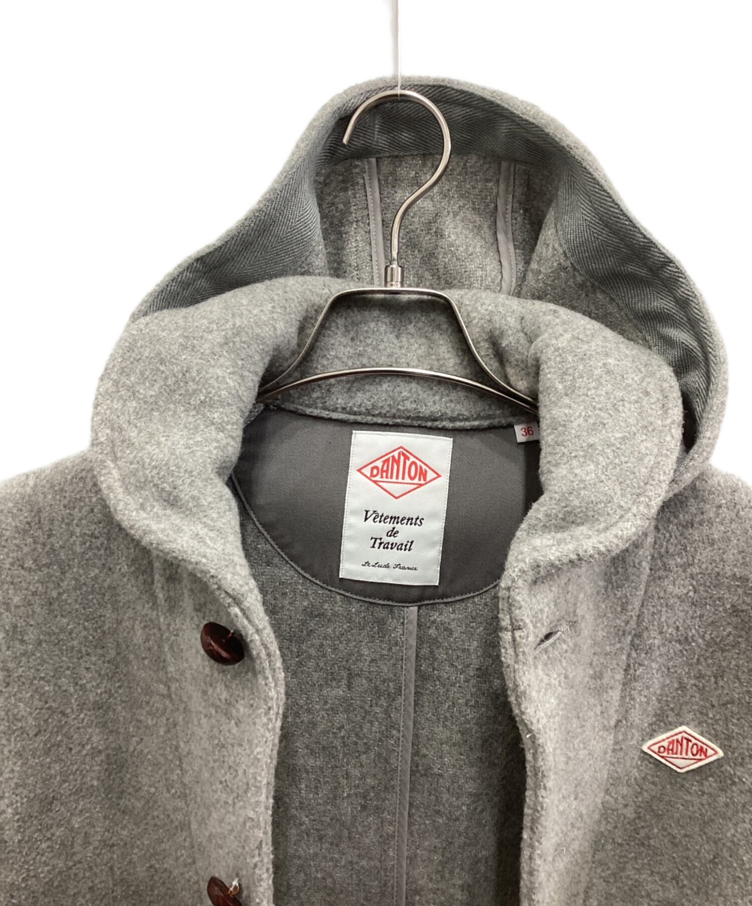 中古・古着通販】DANTON (ダントン) ウールモッサフーデッドコート