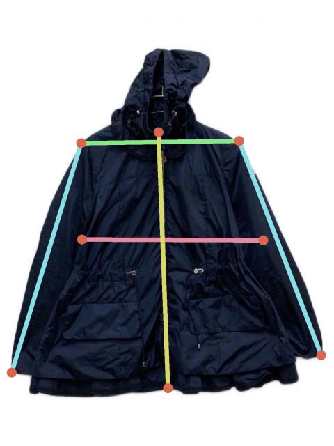 モンクレール LIMBERT ジャケット マウンテンパーカー ジップアップ 紺 中古・古着通販】MONCLER (モンクレール) LIMBERT ナイロンジップ