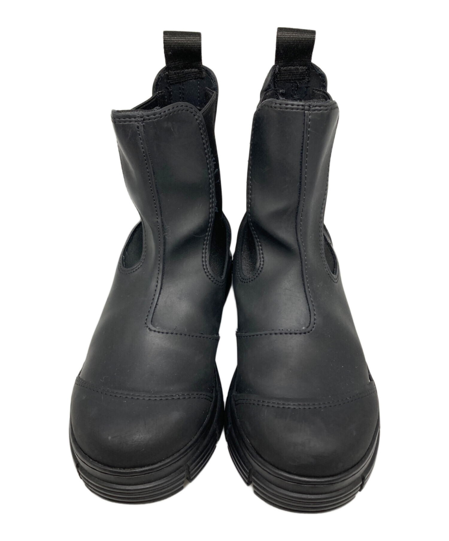 中古・古着通販】GANNI (ガニー) ラバーサイドゴアブーツ ブラック