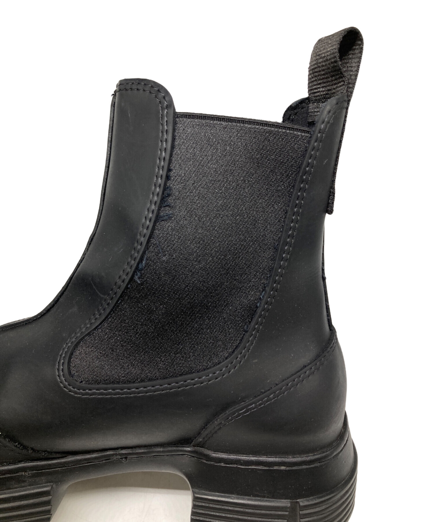 GANNI ブラック ラバーサイドゴアブーツ　SIZE 36 中古・古着通販】GANNI (ガニー) ラバーサイドゴアブーツ ブラック