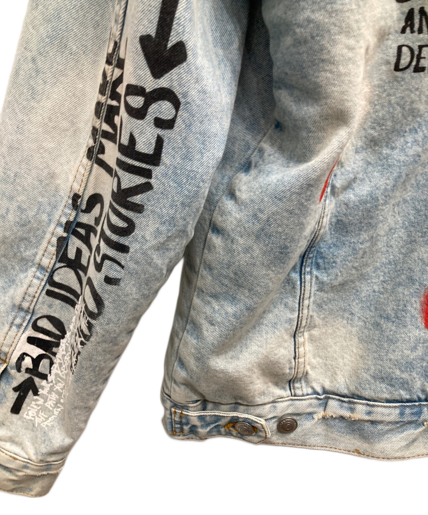中古・古着通販】ZARA (ザラ) 裏ボアデニムジャケット ブルー サイズ:L 