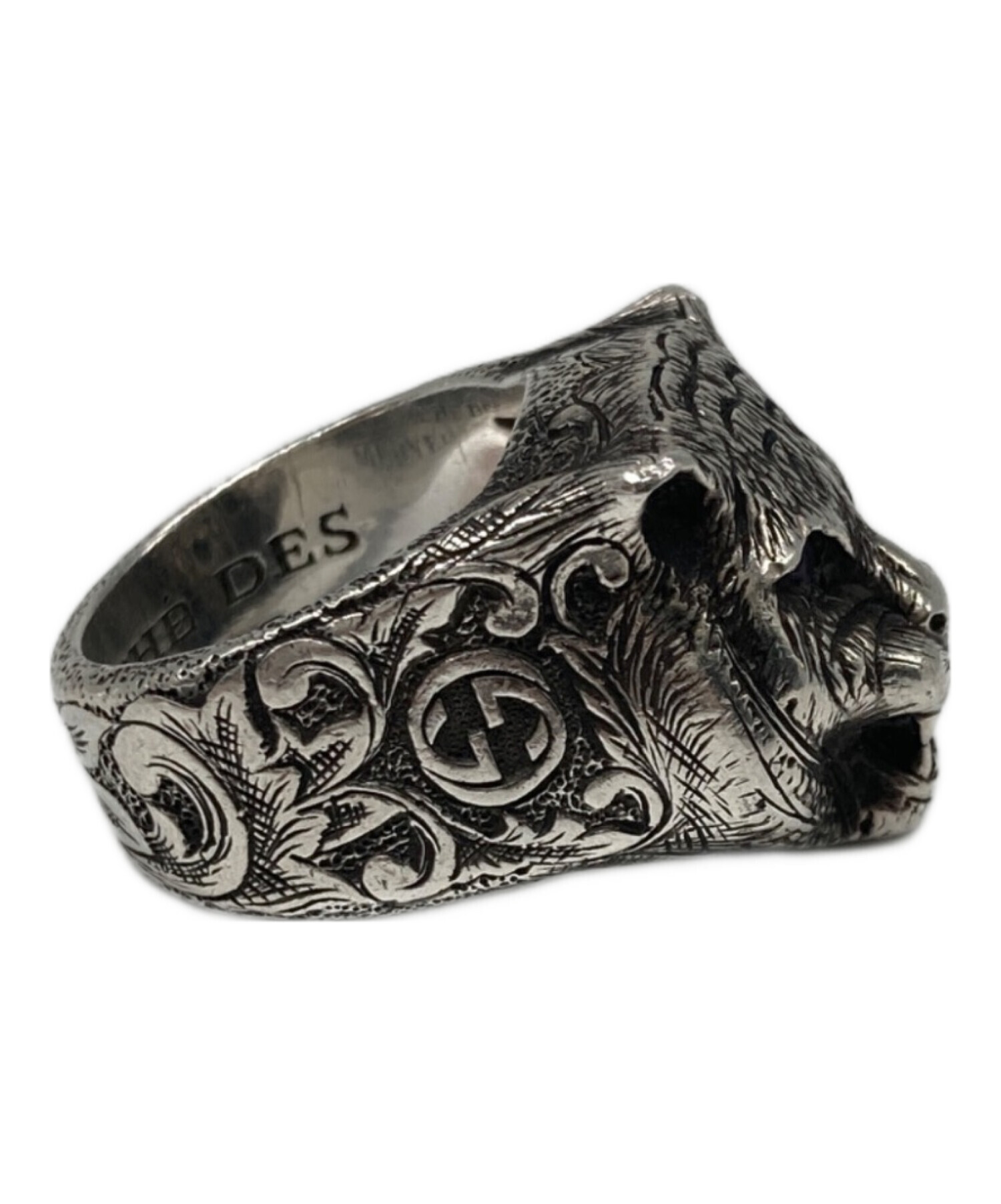 中古・古着通販】GUCCI (グッチ) ガーデンキャットヘッドリング