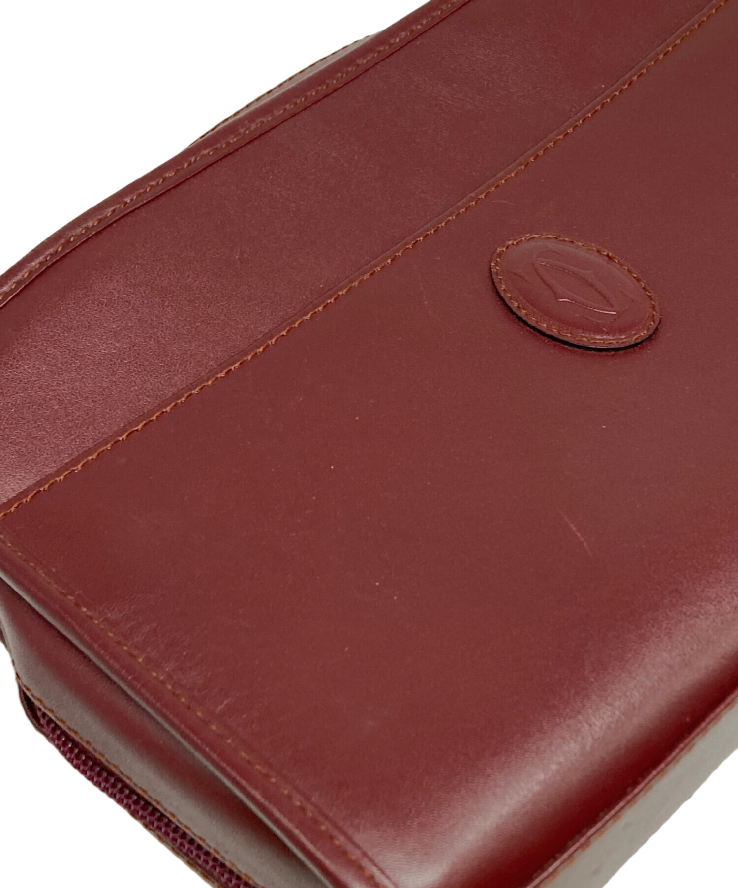 中古・古着通販】Cartier (カルティエ) クラッチバッグ レッド