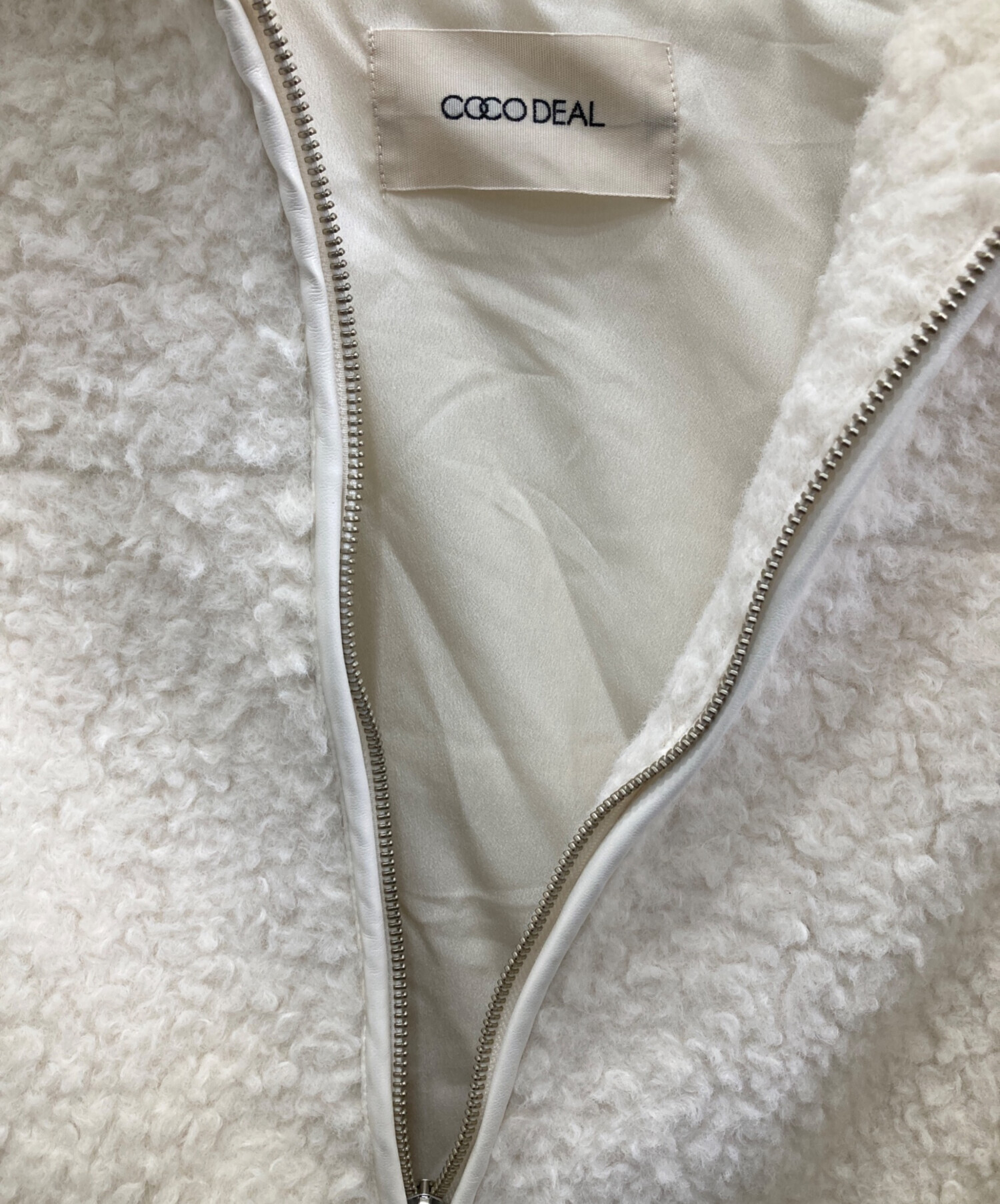 中古・古着通販】COCODEAL (ココディール) ファーボアブルゾン 