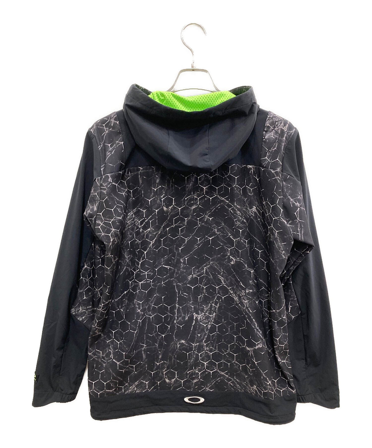OAKLEYナイロンジャケットLサイズ 中古・古着通販】OAKLEY (オークリー) ナイロンジャケット ブラック