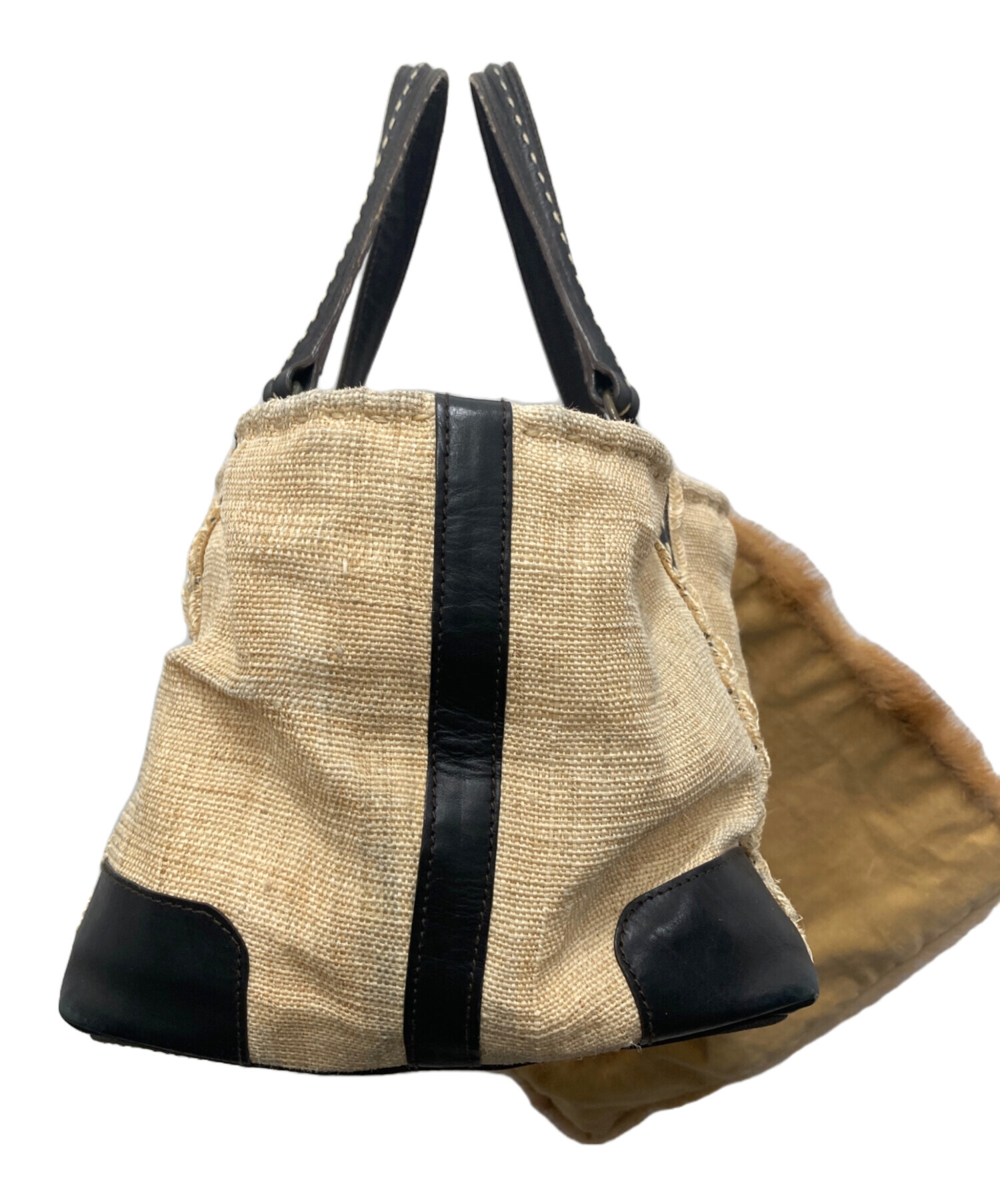 中古・古着通販】ebagos (エバゴス) ハンドバッグ ベージュ｜ブランド  