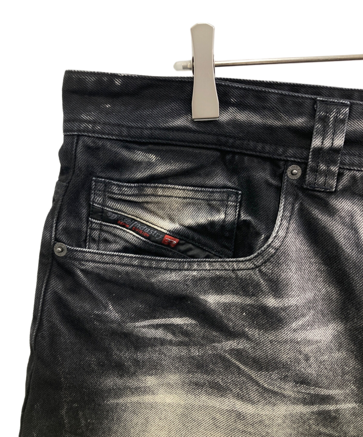 中古・古着通販】DIESEL (ディーゼル) P-HANSデニムパンツ ブラック