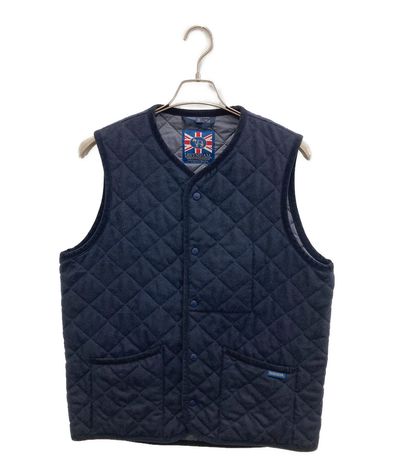 中古・古着通販】LAVENHAM (ラベンハム) ウールキルティングベスト 