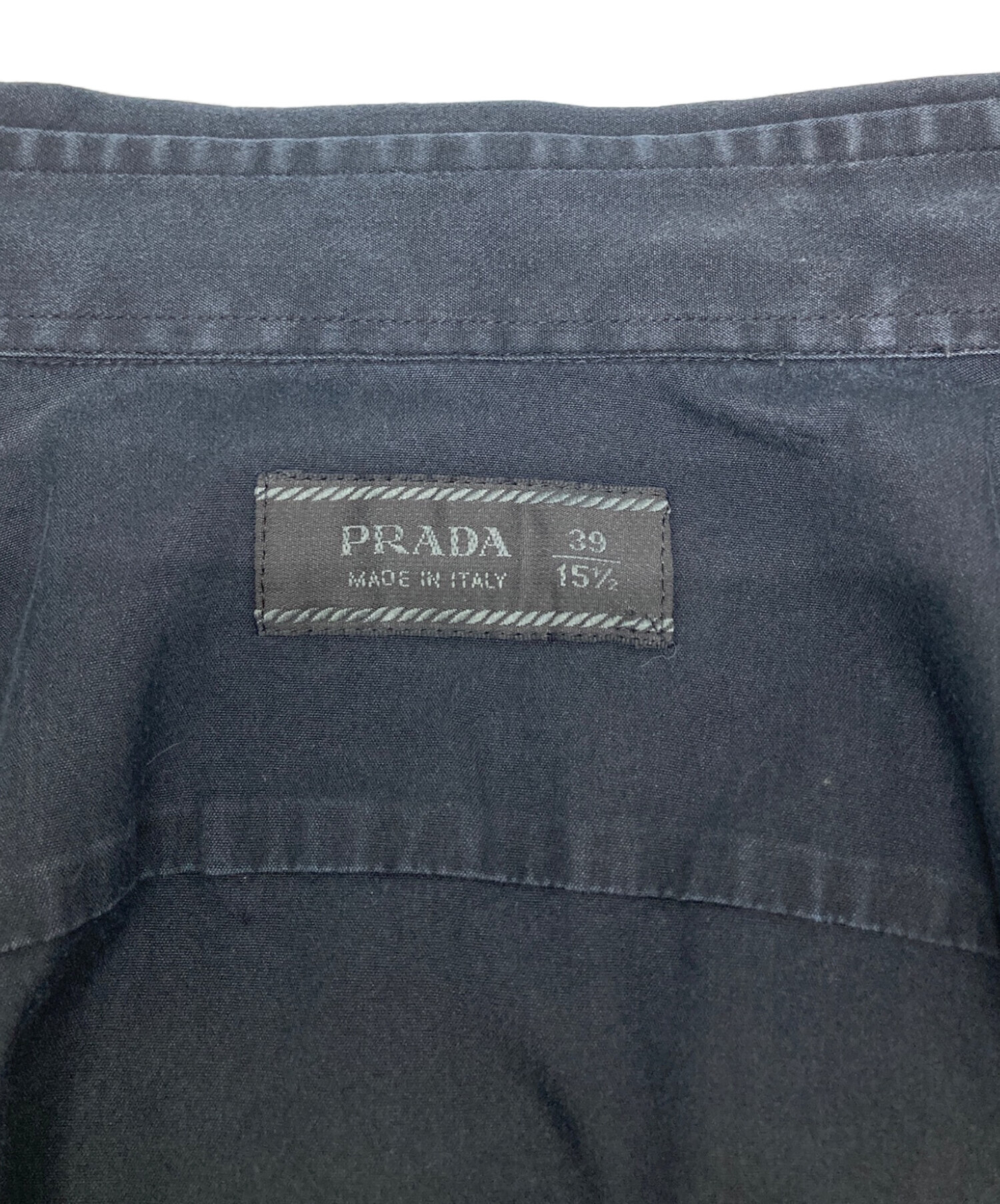 中古・古着通販】PRADA (プラダ) 長袖シャツ ブラック サイズ:39