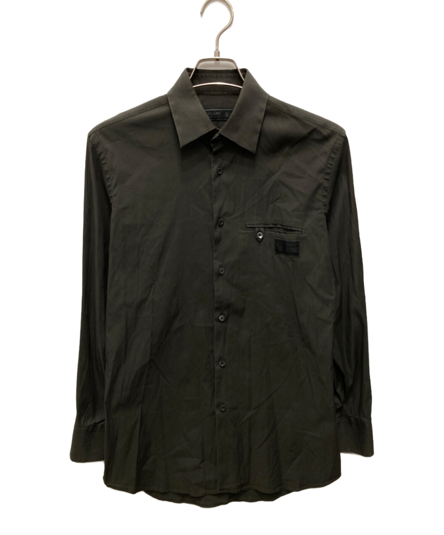 PRADA 古着 長袖シャツ 中古・古着通販】PRADA (プラダ) 長袖シャツ オリーブ サイズ:38